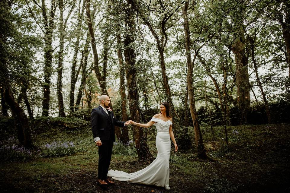 First dance in the woods