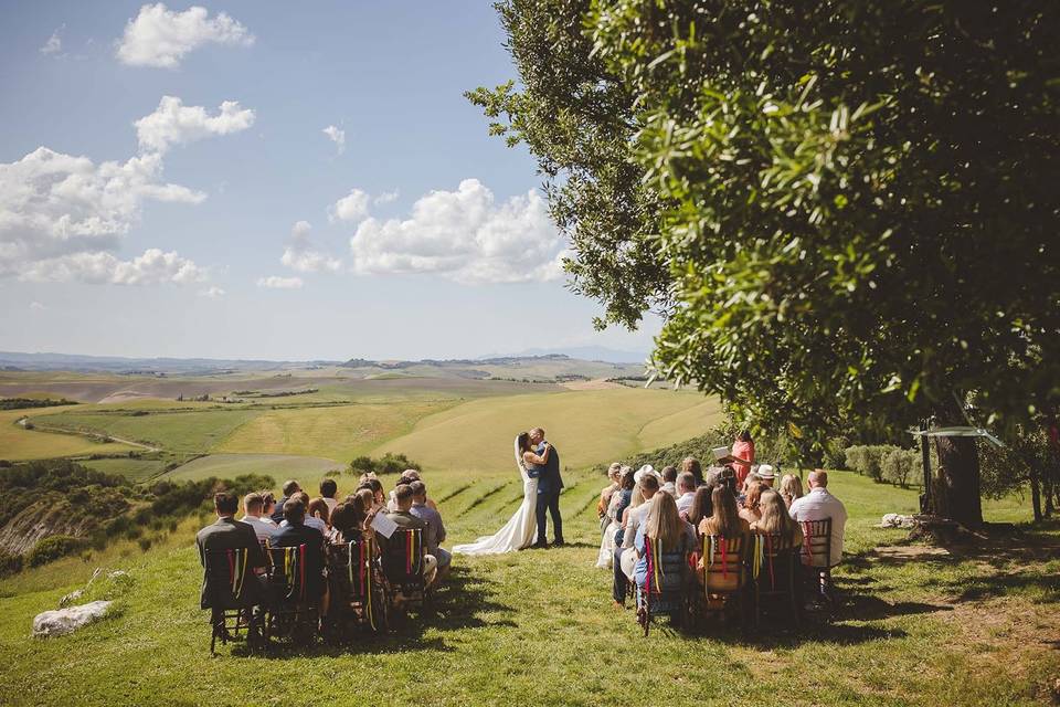 Ceremony with view