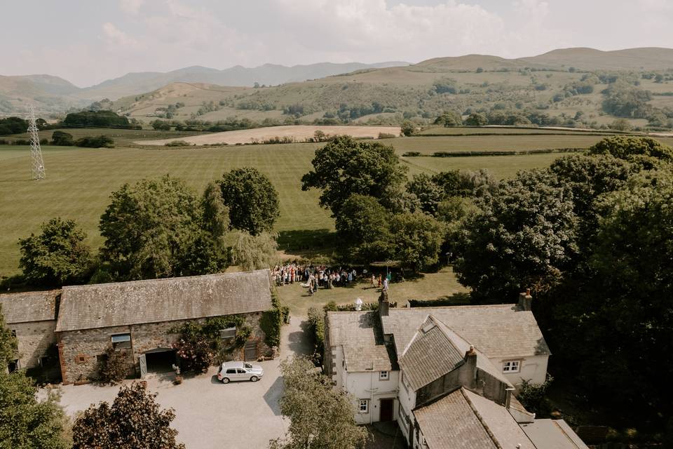 Low Hall from Above