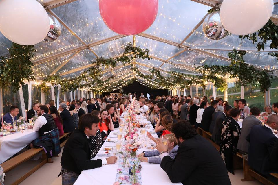 Marquee Wedding - Dining