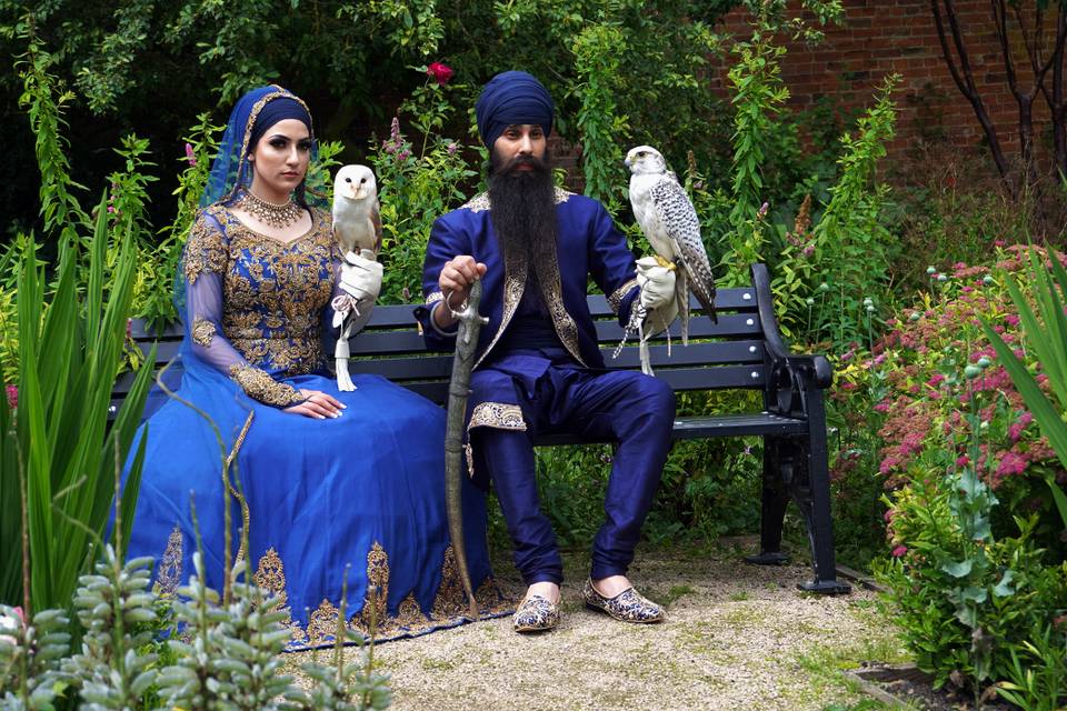 Sikh Wedding with Owl + Falcon