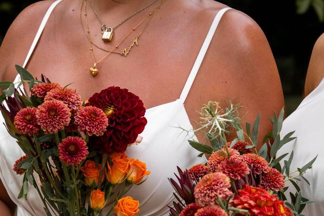 Small bridesmaids bouquets