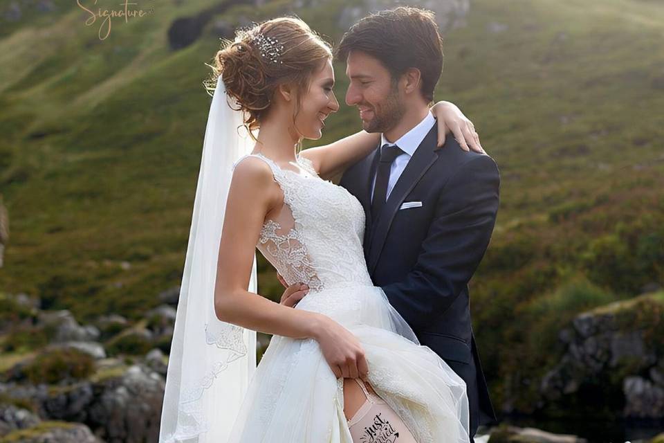Just Married Blk on White FFN