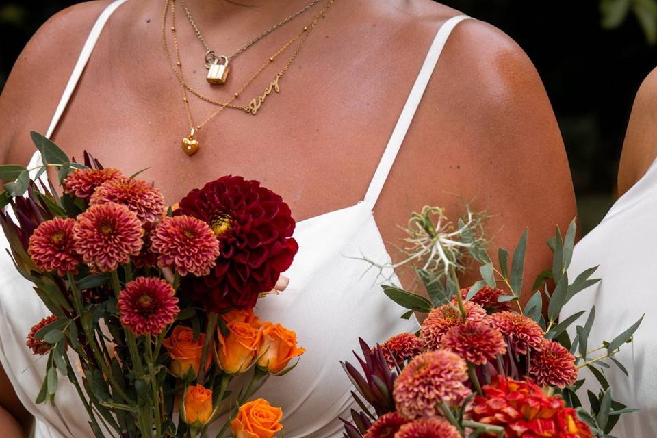 Small bridesmaids bouquets
