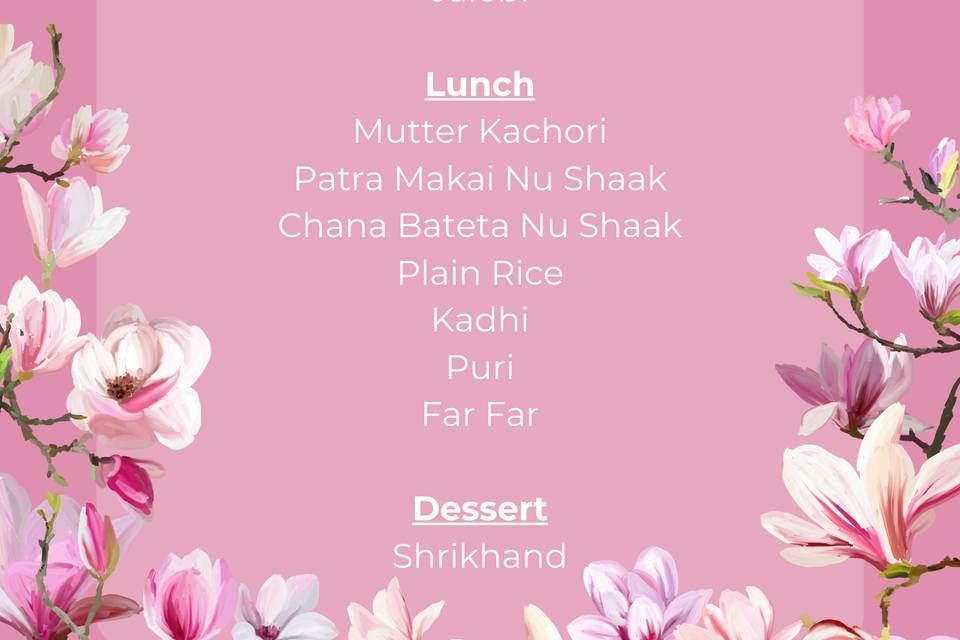 Sample Menu 5