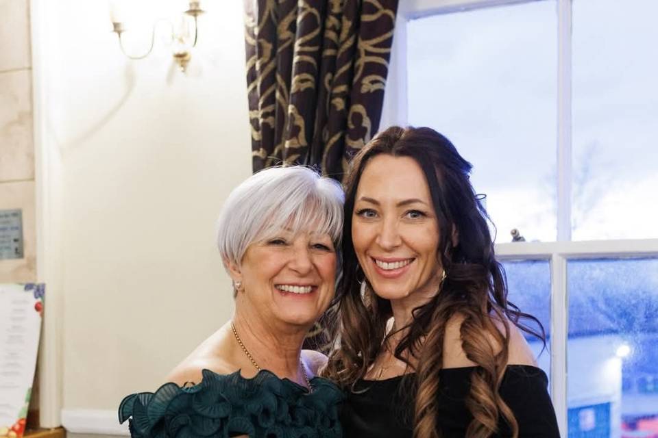 Mother and sister of the bride