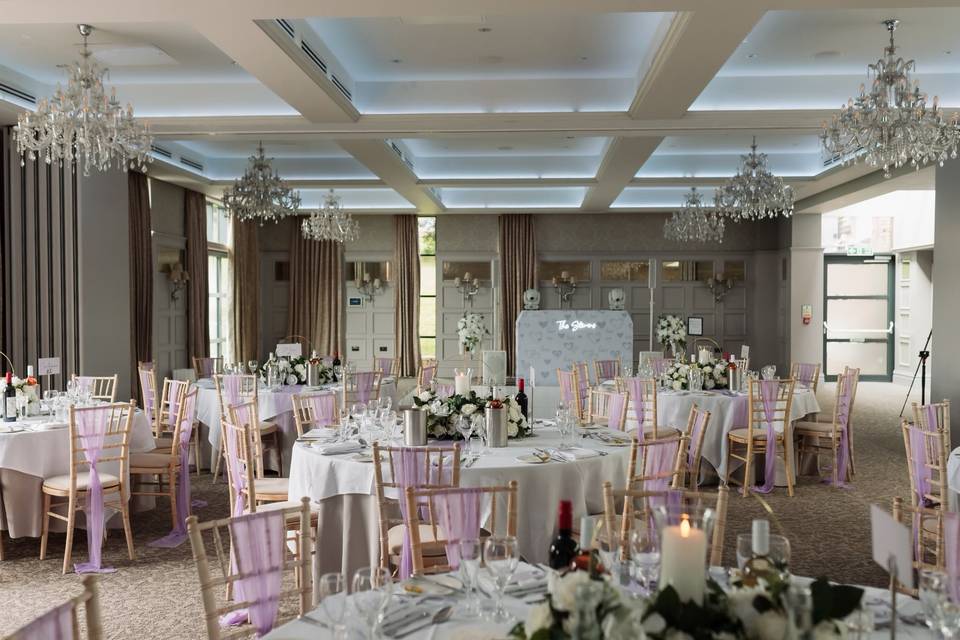 Wedding Breakfast Set Up