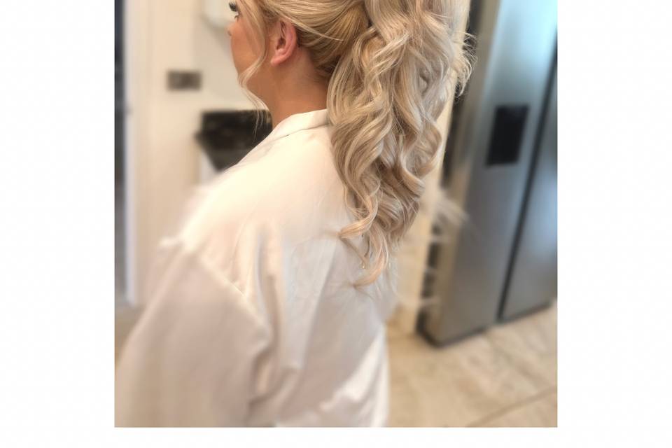 Bride hair