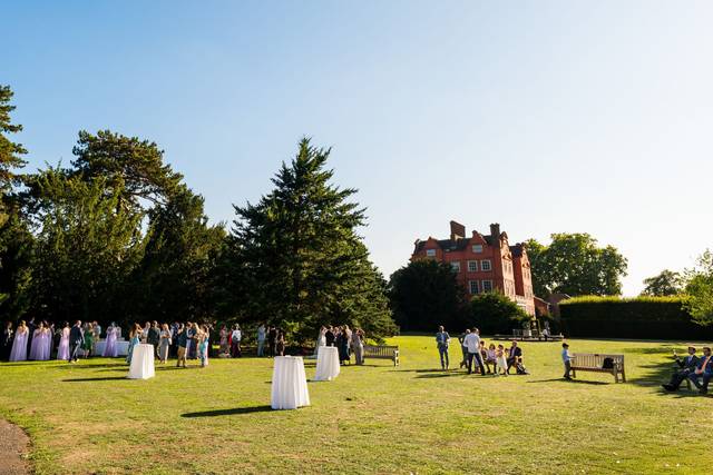 Outdoor drinks receptions