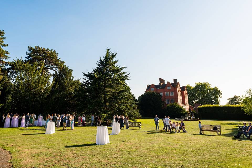 Outdoor drinks receptions
