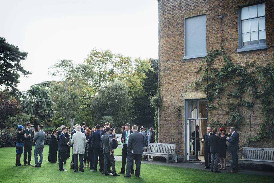 Bespoke wedding decor in Cambridge Cottage, Kew Gardens