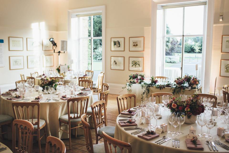 Intimate dinner in Cambridge Cottage, Kew Gardens