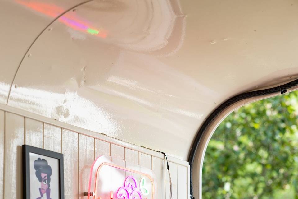 interior neon counter