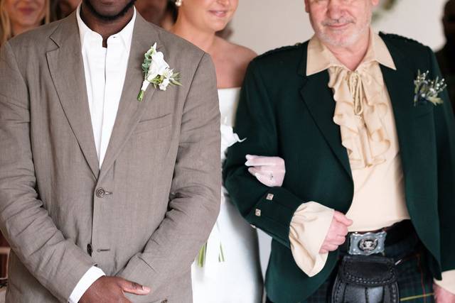 Groom waiting for bride