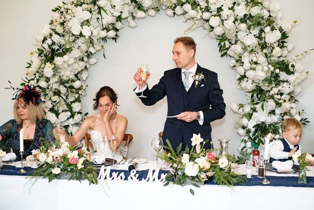 Toasts at dunston hall