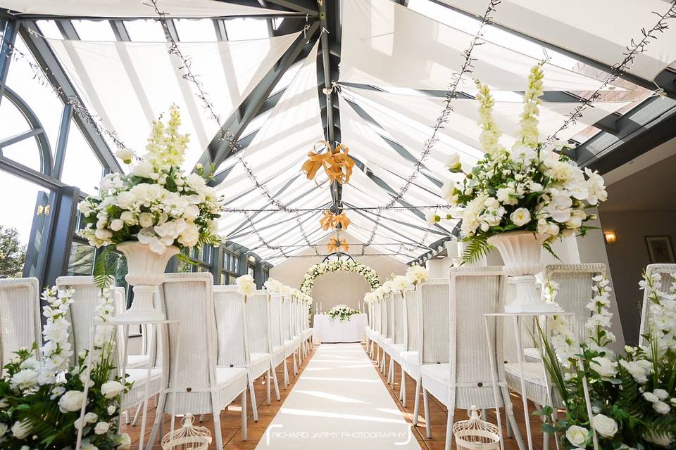 Ceremony in Conservatory