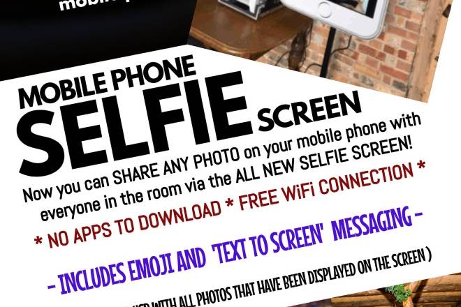 Selfie Screen Hire