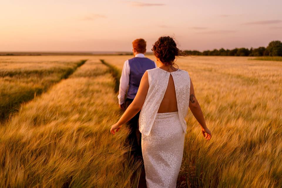 Golden hour on the countryside