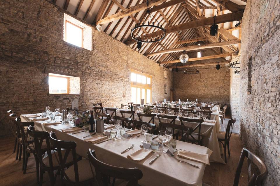 Dining in Swallow Barn