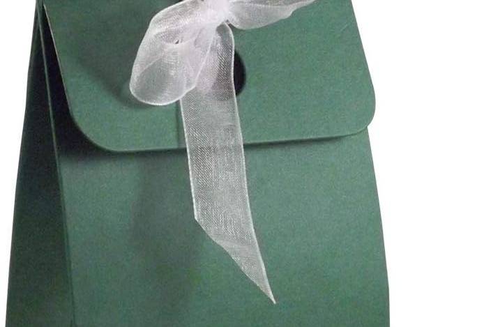 Green Wedding Favour Box