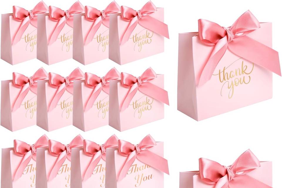 Pink Wedding Favour Box