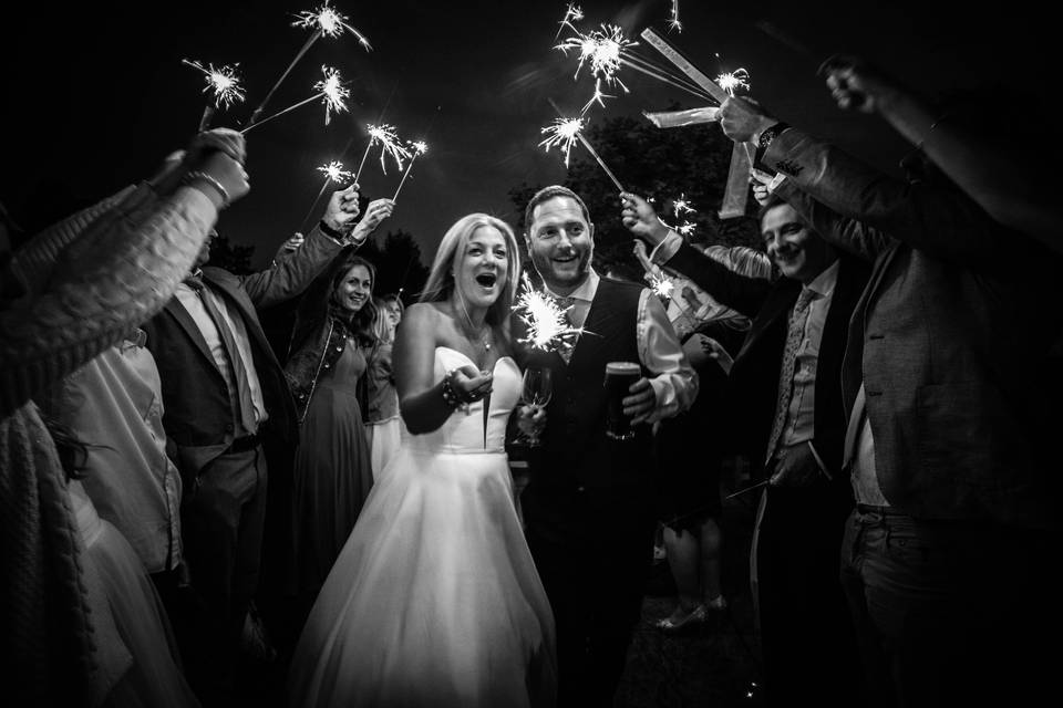 Sparkler send-off