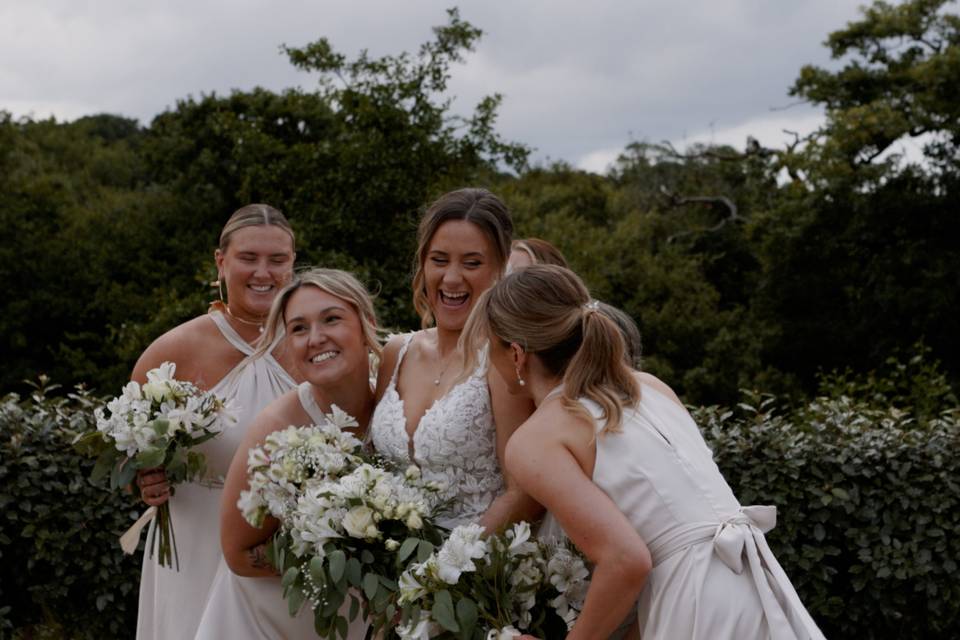 Bridemaids and Bride