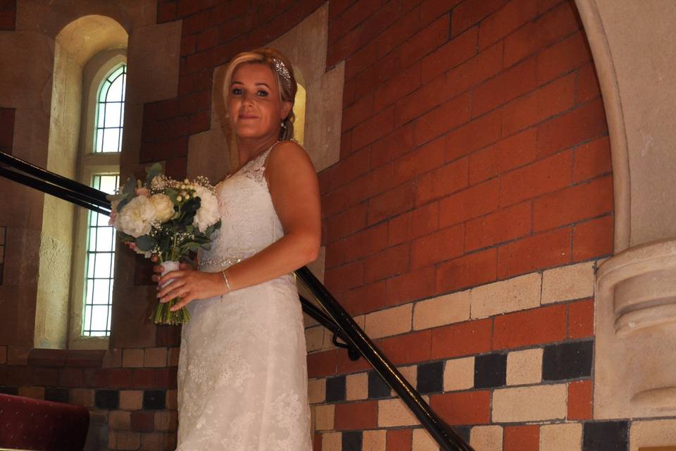 Bride before ceremony