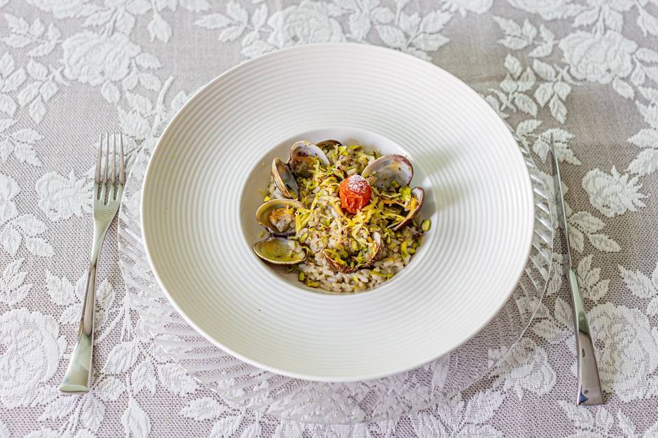 Risotto with clams