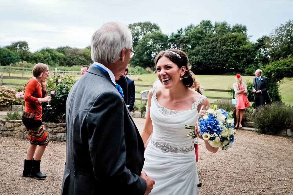 Happy bride