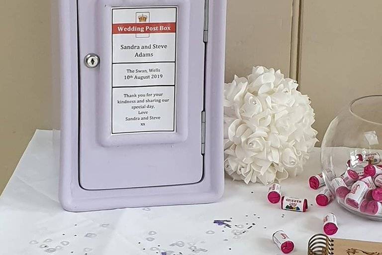 Lilac Wedding Post Box