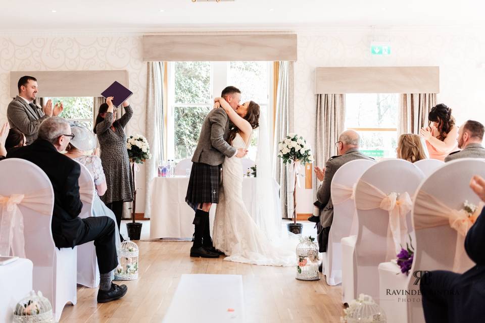 Garvock house hotel ceremony