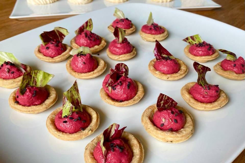 Beetroot canapes