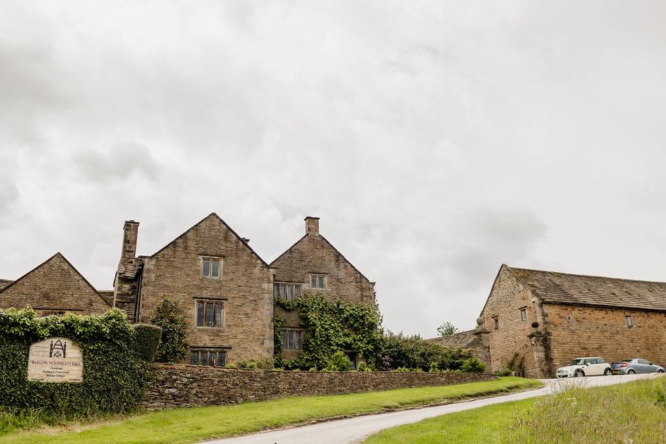 Entrance to the barn