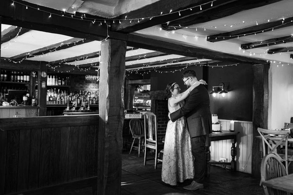 Bride & Groom inside