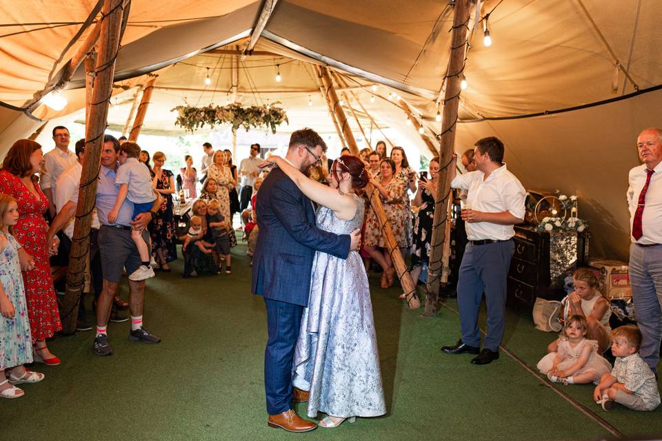 First dance in the tipi