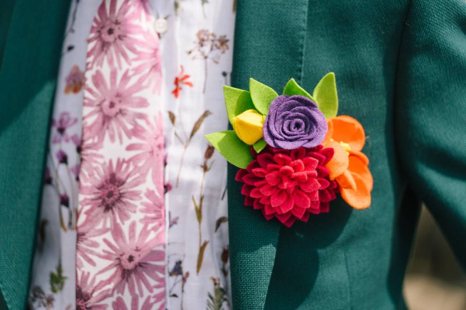 Wildflower buttonhole