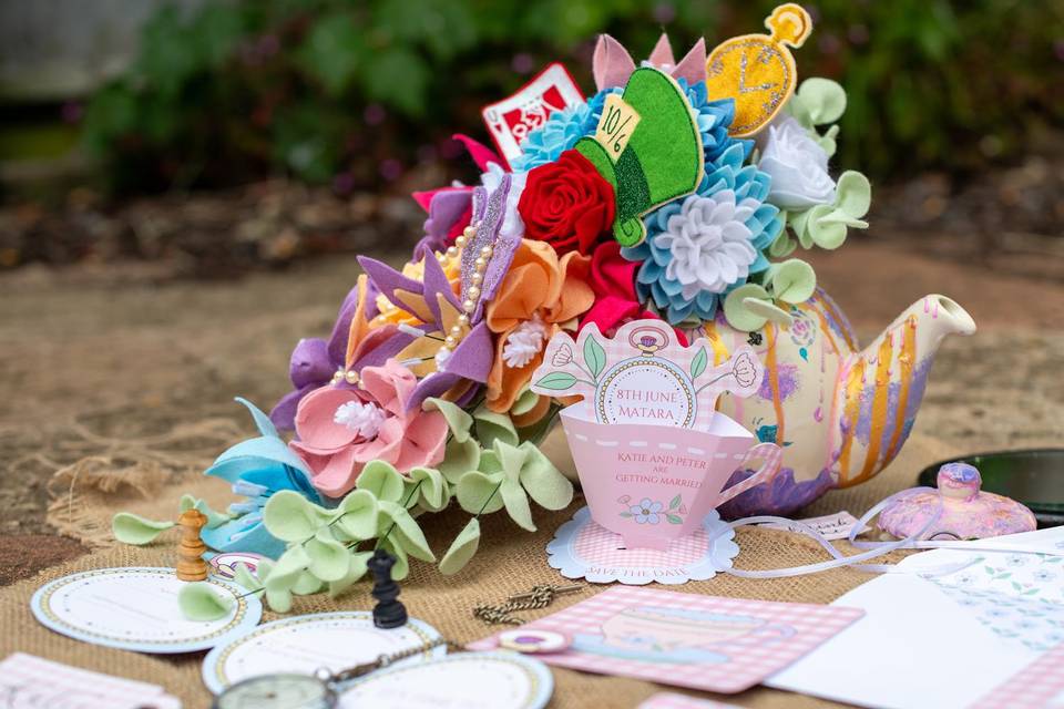 Alice in wonderland bouquet