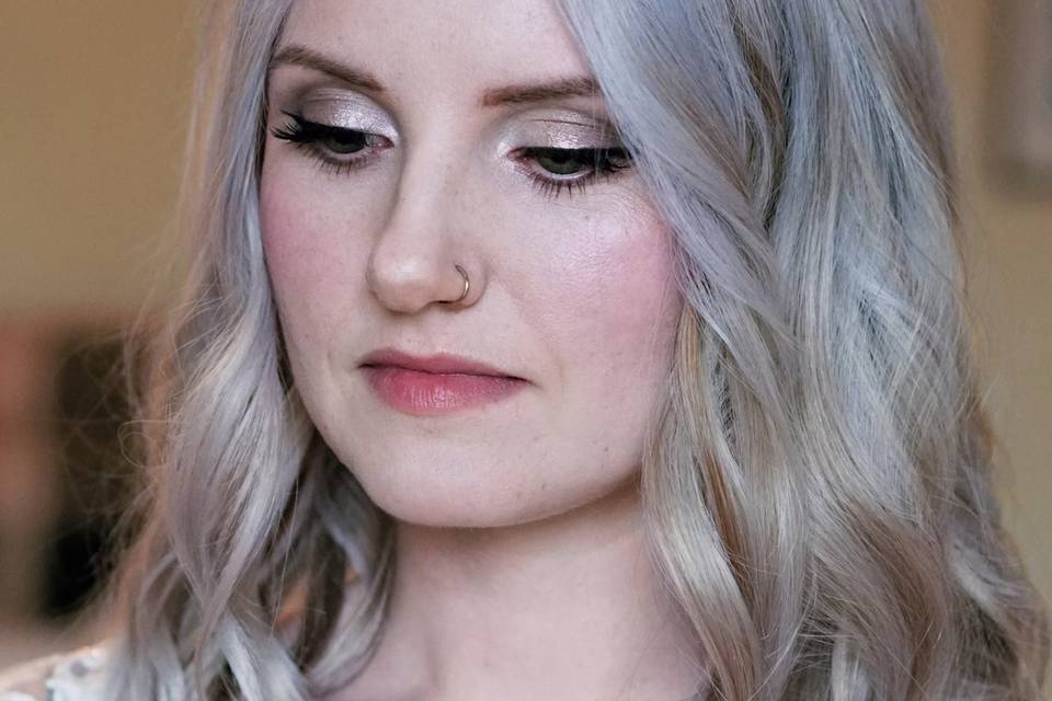 Alternative boho hair makeup