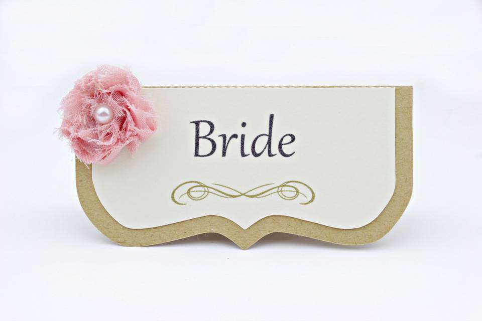 Shabby Chic place card