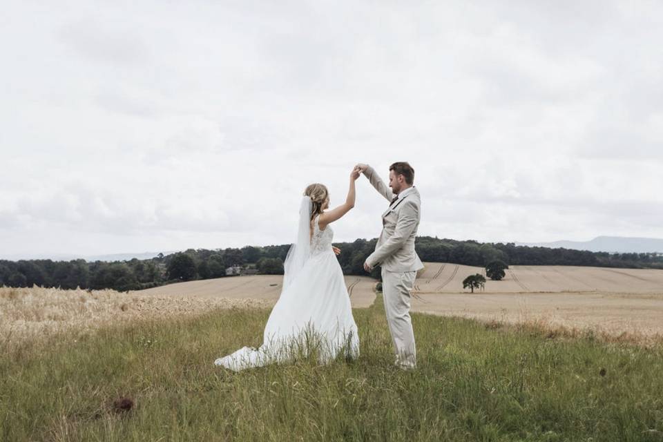 Dancing in the field