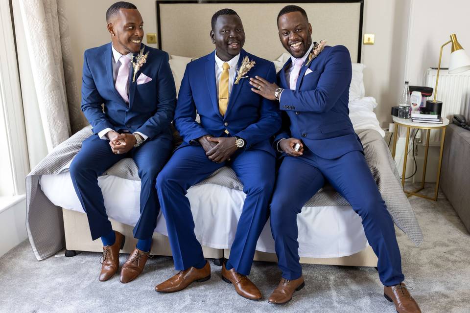 Atem and his groomsmen