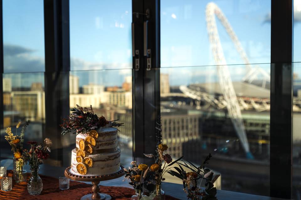 Overlooking Wembley Stadium