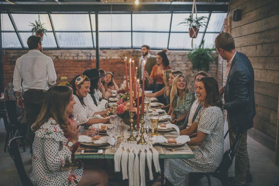 Dinner in The Workshop