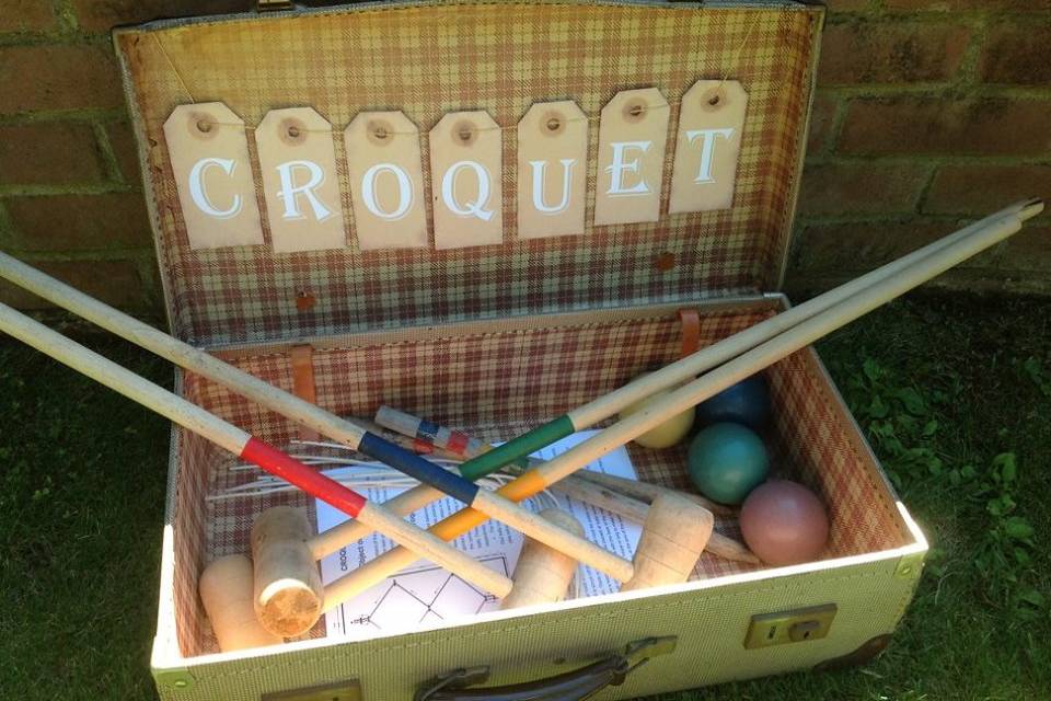 Croquet in a suitcase