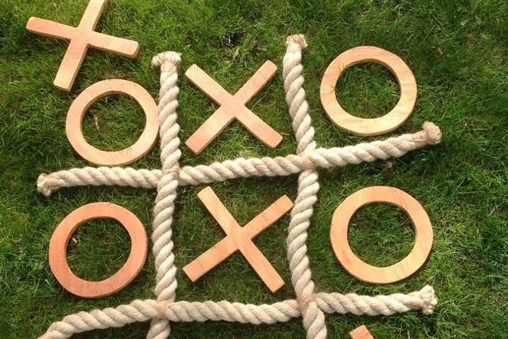 Rustic noughts and crosses