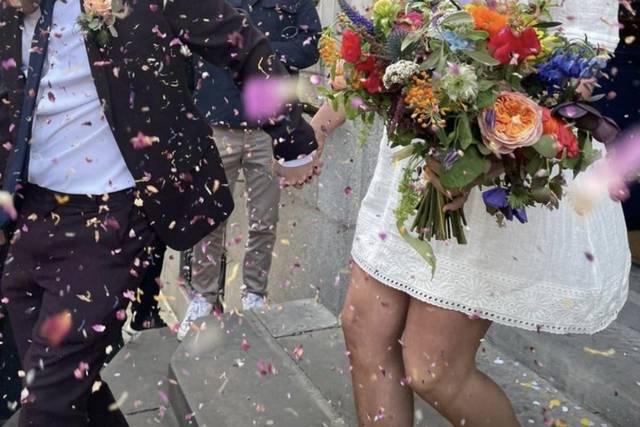Colourful Bridal bouquet