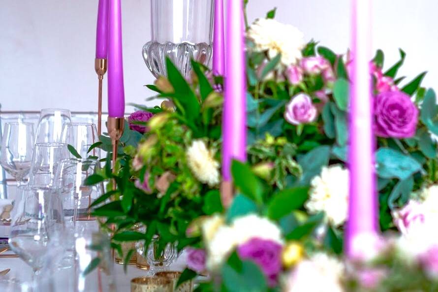 Lilac centrepiece