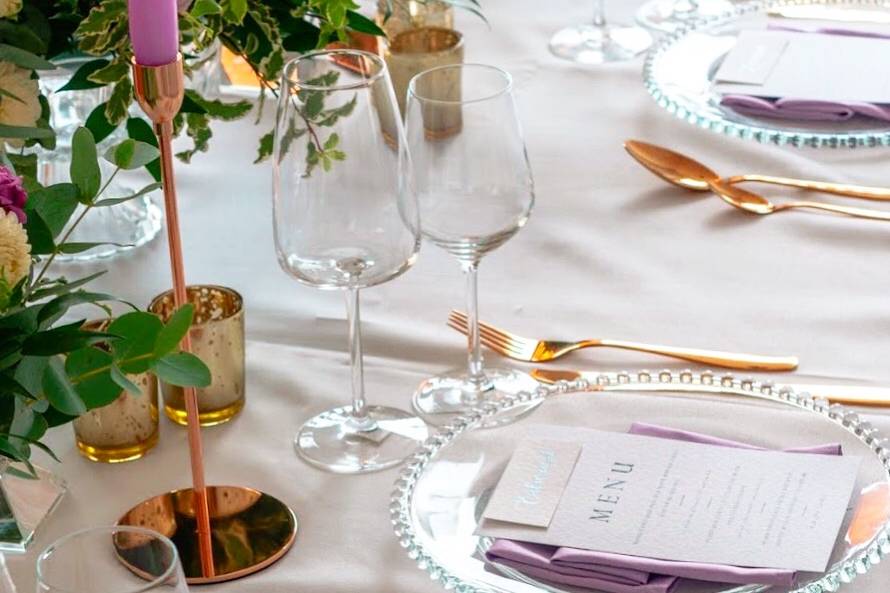 Lilac table design