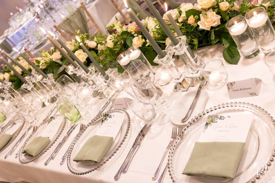 Top table styling